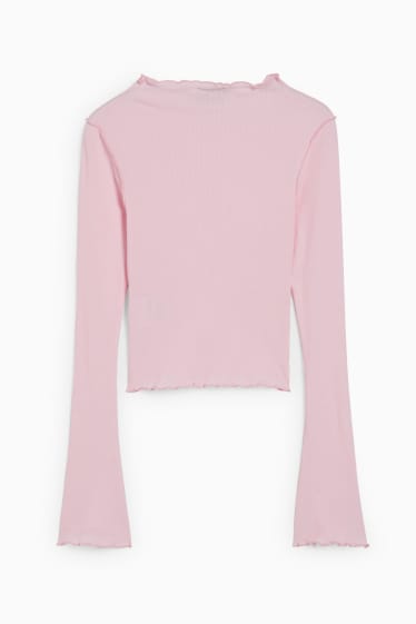 Tieners & jongvolwassenen - CLOCKHOUSE - crop longsleeve - roze