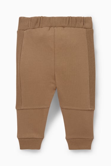 Neonati - Pantaloni sportivi per neonati - marrone chiaro