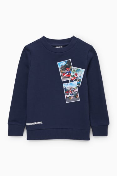 Kinder - Mario Kart - Sweatshirt - dunkelblau
