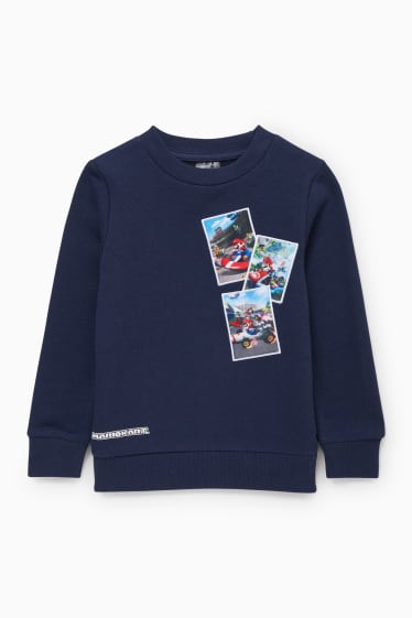 Kinder Jungen - Mario Kart - Sweatshirt - dunkelblau