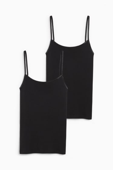 Women - Multipack of 2 - camisole - black
