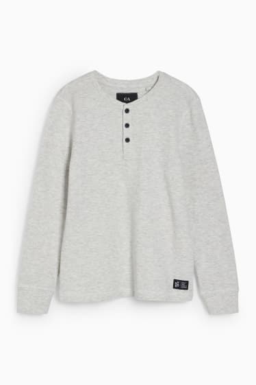 Kinderen - Longsleeve - wit-mix