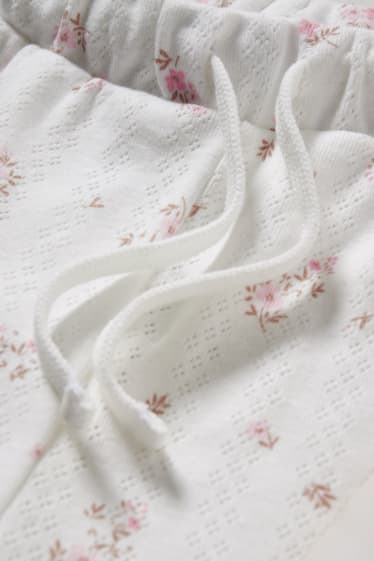 Femmes - CLOCKHOUSE - short de pyjama - à fleurs - blanc