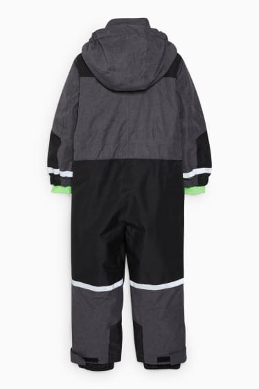 Children - Ski suit with hood  - black