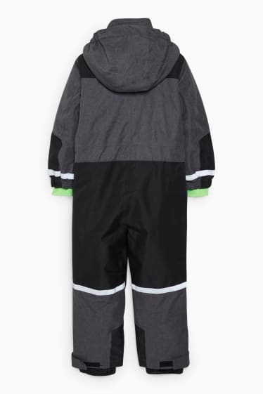 Children Boys - Ski suit with hood  - black