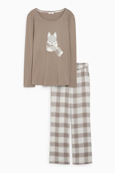 Damen - Pyjama - khaki