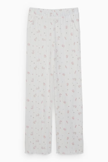 Teens & young adults - CLOCKHOUSE - pyjama bottoms - floral - white