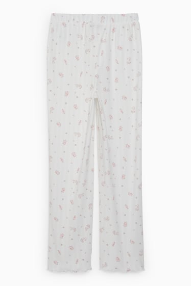 Teens & young adults - CLOCKHOUSE - pyjama bottoms - floral - white