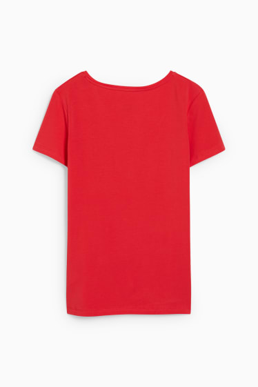 Dames - T-shirt - rood