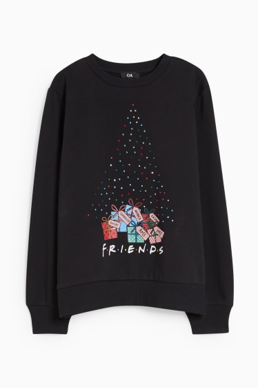 Damen - Weihnachts-Sweatshirt - Friends - schwarz