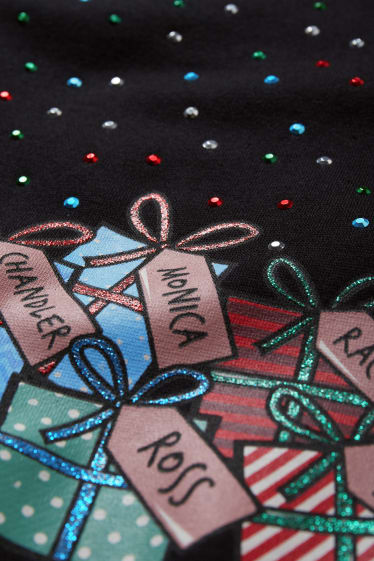 Dames - Sweatshirt voor de kerst - Friends - zwart