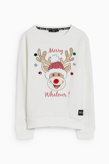 Children - Christmas sweatshirt - Rudolph - white