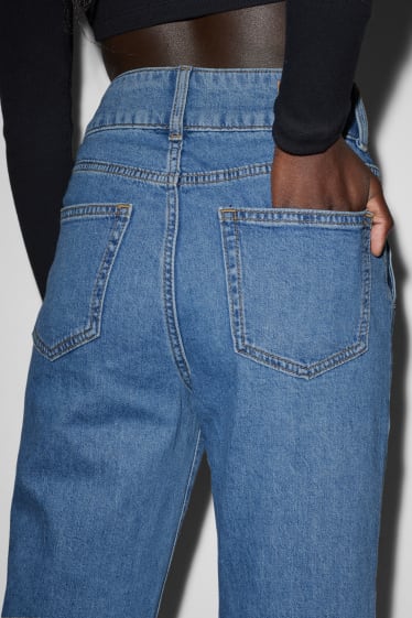 Dames - CLOCKHOUSE - wide leg jeans - high waist - jeansblauw