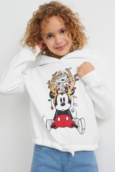 Kinderen - Mickey Mouse - hoodie voor de kerst - wit