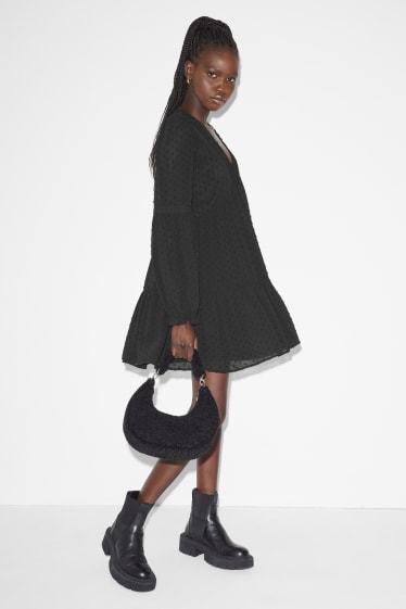 Dona - CLOCKHOUSE - vestit - negre