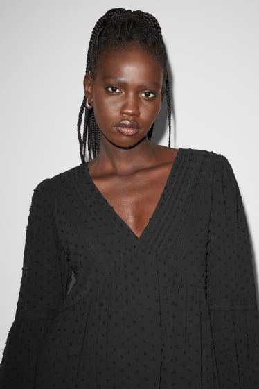 Dona - CLOCKHOUSE - vestit - negre