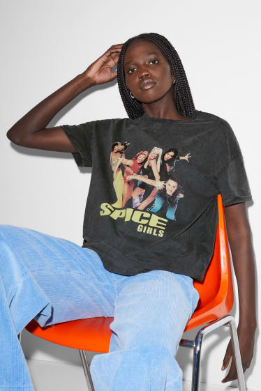 Donna - CLOCKHOUSE - t-shirt - Spice Girls - nero