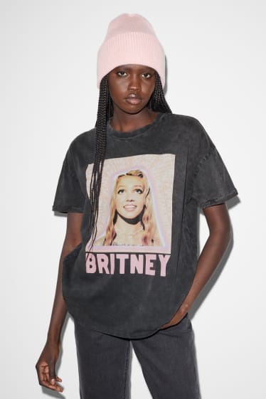 Mujer - CLOCKHOUSE - camiseta - Britney Spears - negro