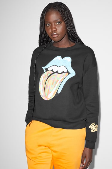 Tieners & jongvolwassenen - CLOCKHOUSE - sweatshirt - Rolling Stones - zwart
