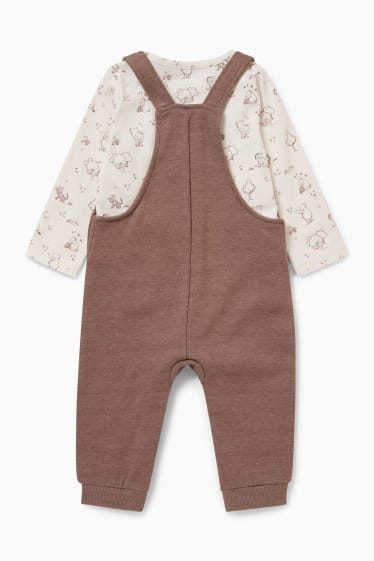 Babys - Winnie Puuh - Baby-Outfit - 2 teilig - cremeweiß