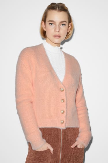 Damen - CLOCKHOUSE - Strickjacke - rosa