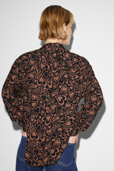 Teens & young adults - CLOCKHOUSE - blouse - patterned - brown