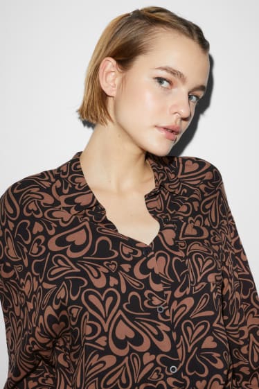 Teens & young adults - CLOCKHOUSE - blouse - patterned - brown