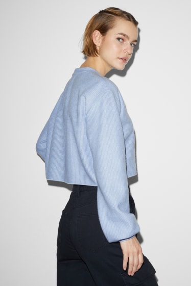 Dona - CLOCKHOUSE - jersei crop - blau clar