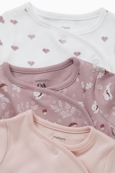 Bebés - Pack de 3 - pijamas para bebé - rosa