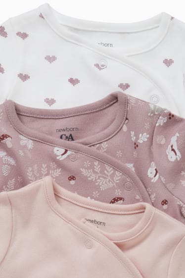 Bébés filles - Lot de 3 - pyjamas bébé - rose
