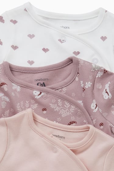 Babys - Set van 3 - babypyjama - roze