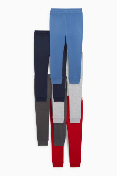 Enfants garçons - Lot de 5 - pantalon de jogging - rouge