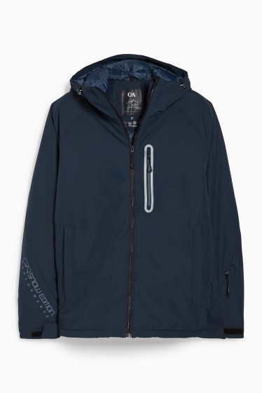 Men - Ski jacket with hood - dark blue