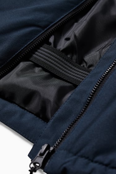 Men - Ski jacket with hood - dark blue