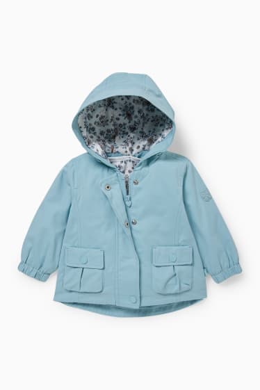 Bébés - Veste à capuche 2-en-1 pour bébé - matière recyclée - bleu clair