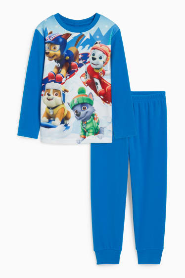Kinderen - Paw Patrol - fleece pyjama - 2-delig - blauw