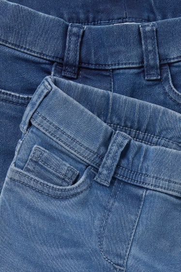 Enfants filles - Lot de 2 - jegging jean - jean bleu