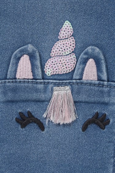 Kinderen - Set van 2 - jegging jeans - jeansblauw