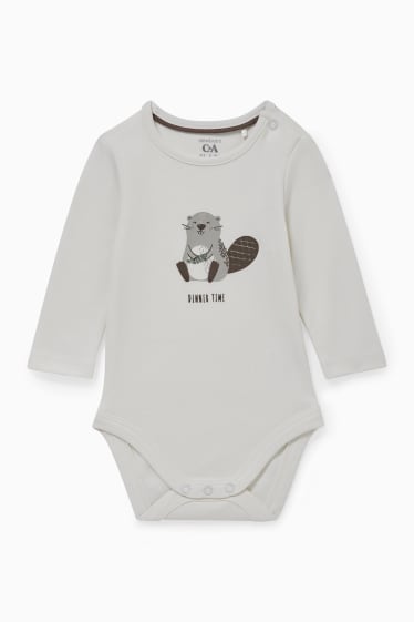 Babys - Baby-Outfit - 3 teilig - cremeweiß