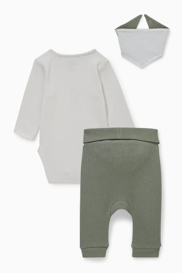 Babys - Micky Maus - Baby-Outfit - 3 teilig - cremeweiß