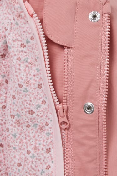 Baby: meisjes - 2-in-1-babyjas met capuchon - roze