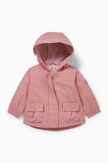 Baby: meisjes - 2-in-1-babyjas met capuchon - roze