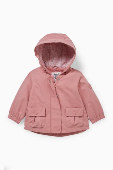 Baby: meisjes - 2-in-1-babyjas met capuchon - roze