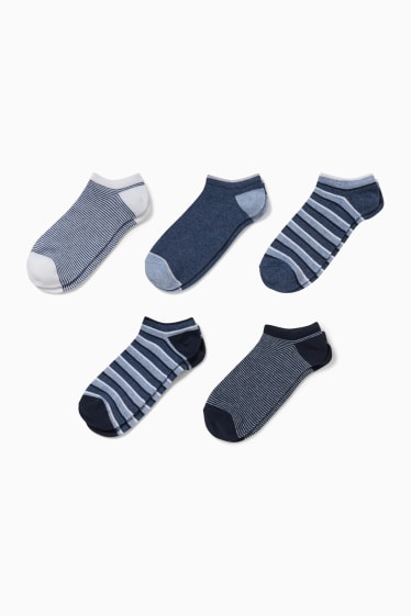 Children - Multipack of 5 - trainer socks - blue