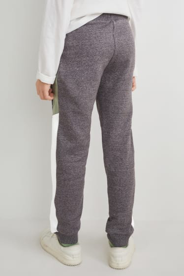 Enfants - Pantalon de jogging - gris / vert