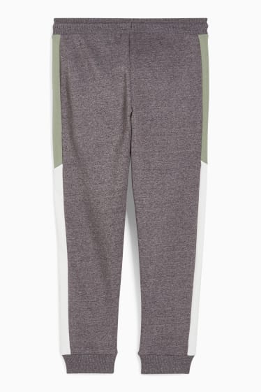 Enfants - Pantalon de jogging - gris / vert