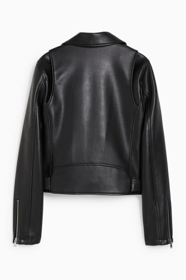 Teens & young adults - CLOCKHOUSE - biker jacket - faux leather - black