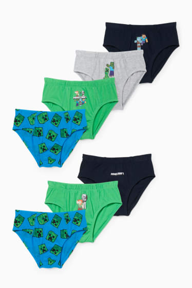 Enfants garçons - Lot de 7 - Minecraft - culottes - noir