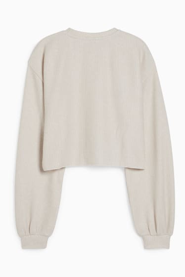 Donna - CLOCKHOUSE - maglione corto - beige