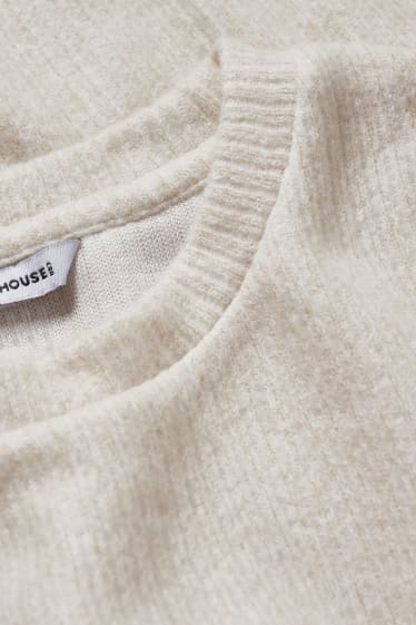 Donna - CLOCKHOUSE - maglione corto - beige
